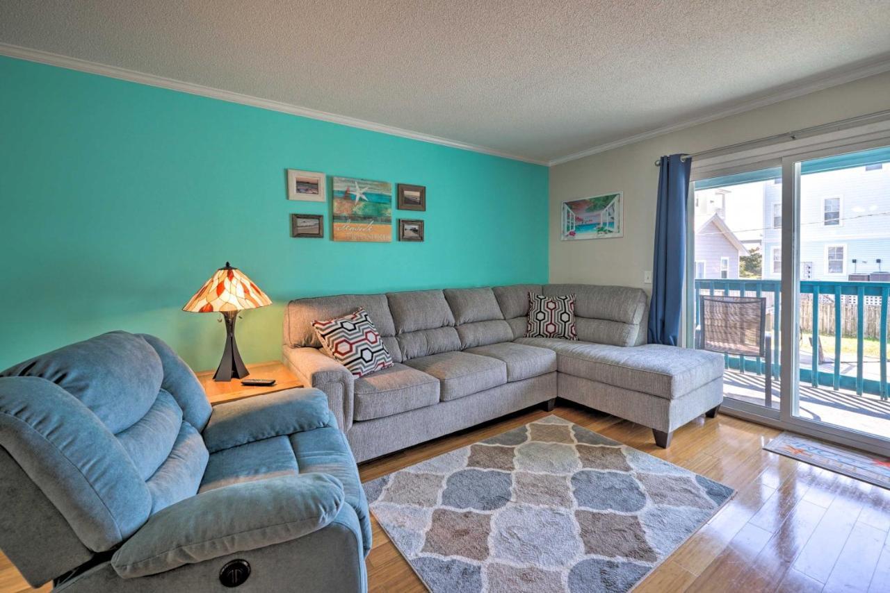 Condo With Balcony And Pool Walk To 2 Beach Accesses! 캐롤라이나비치 외부 사진