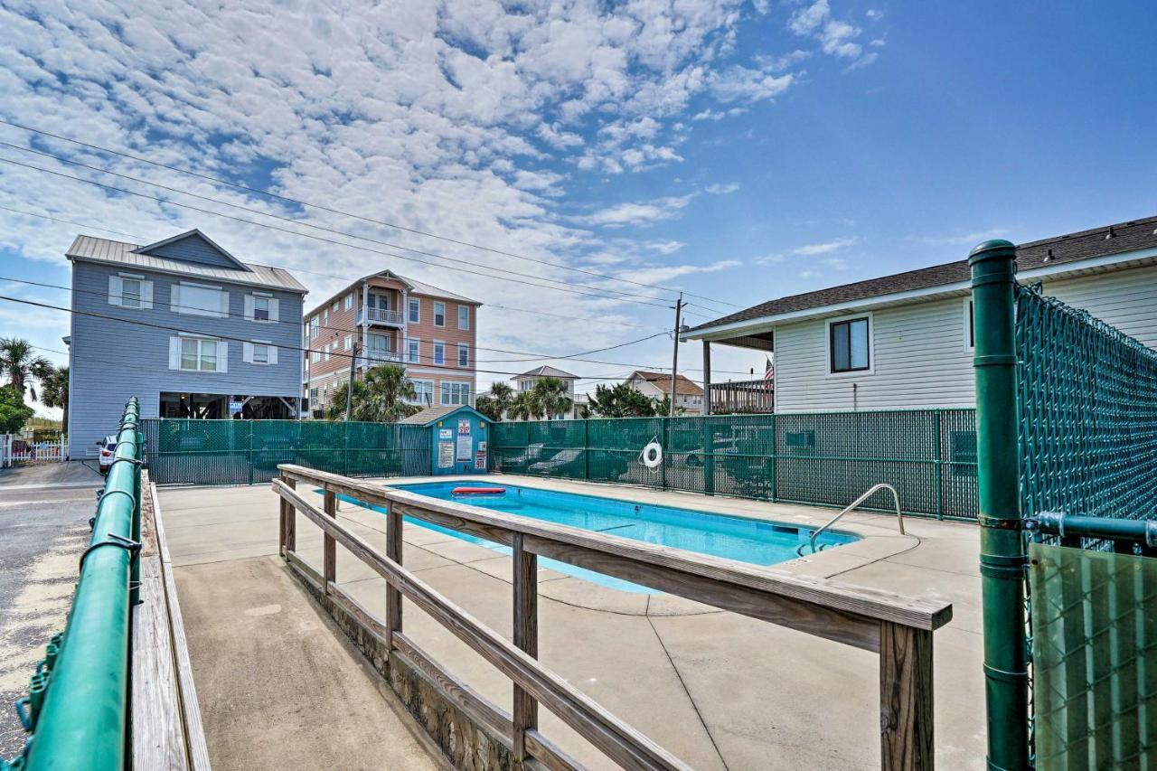 Condo With Balcony And Pool Walk To 2 Beach Accesses! 캐롤라이나비치 외부 사진